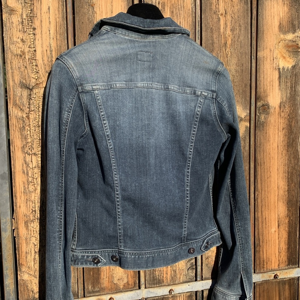 AG Stretch Denim Blue Jean Jacket - Picture 3 of 10